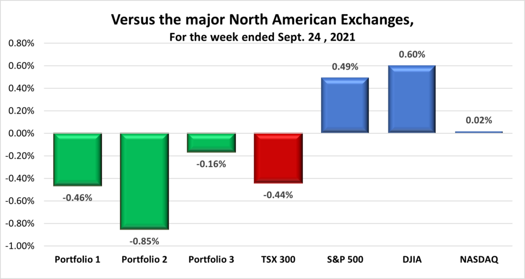 Weekly Portfolio & Index performance