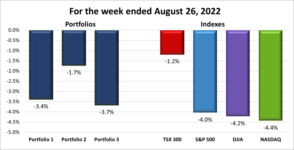 Weekly Portfolio & Index performance