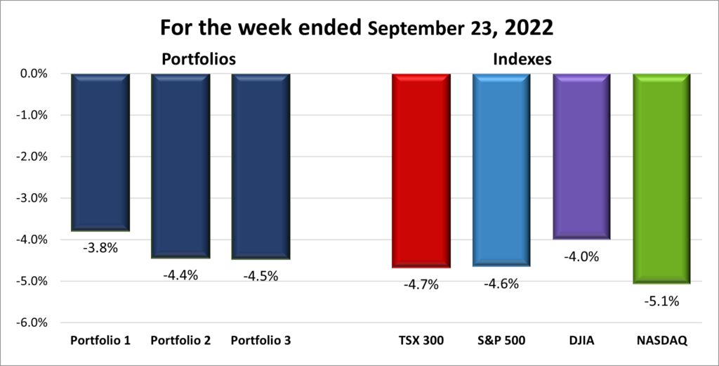 Weekly Portfolio & Index performance