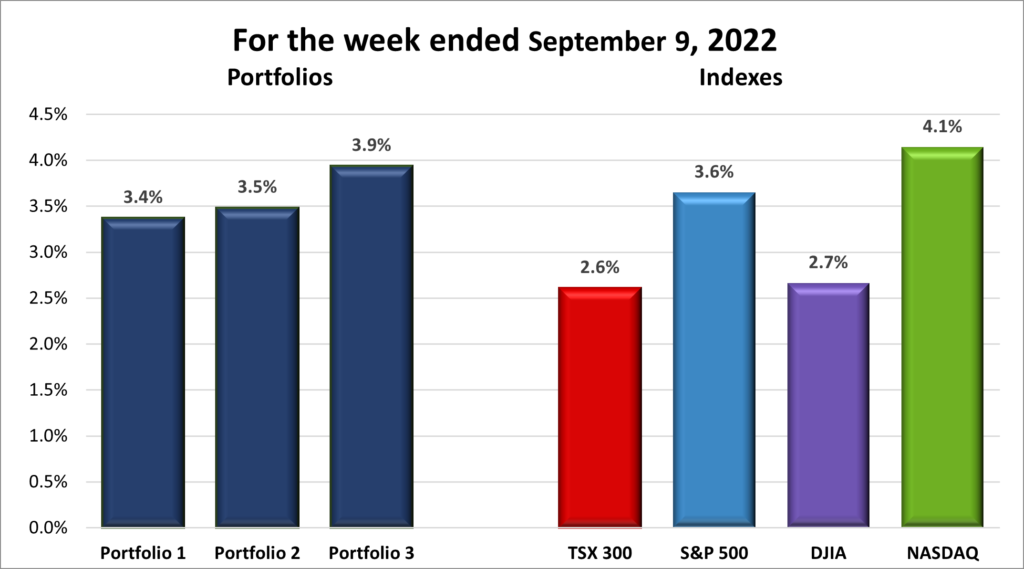 Weekly Portfolio & Index performance