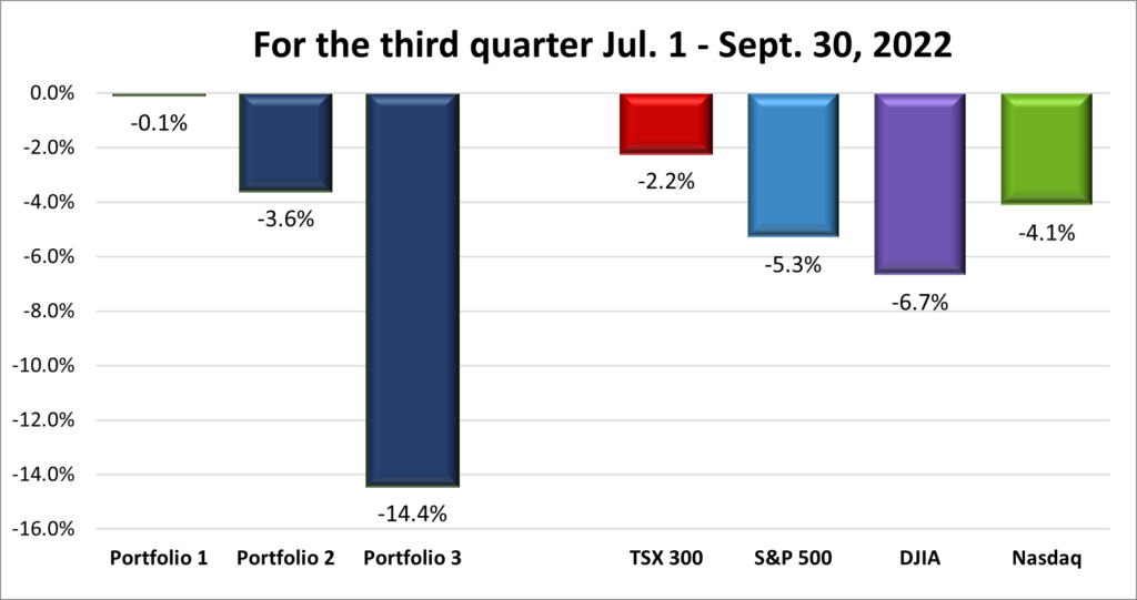Quarterly Portfolio & Index performance