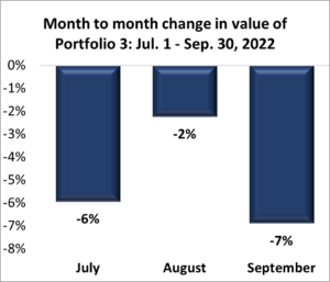 Portfolio 3: Third Quarter Performance