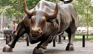 A bull signifying a bull market