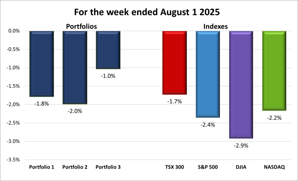 Weekly Portfolio & Index performance